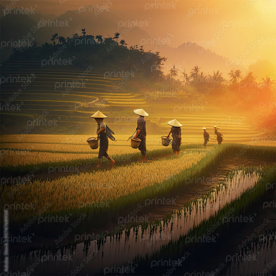 Tranh phong cảnh đồng quê - ADB68