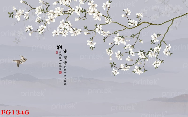 Tranh dán tường phong cách Indochine - FG1346