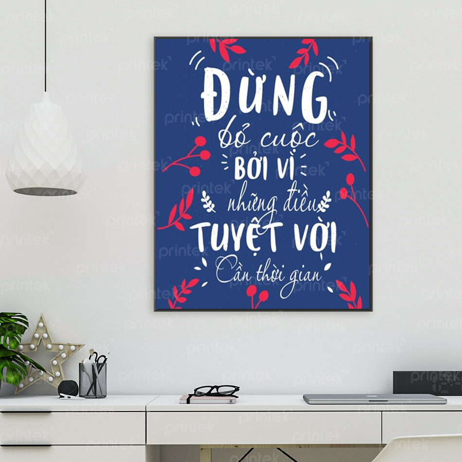 Tranh động lực văn phòng, tranh slogan - DL0343