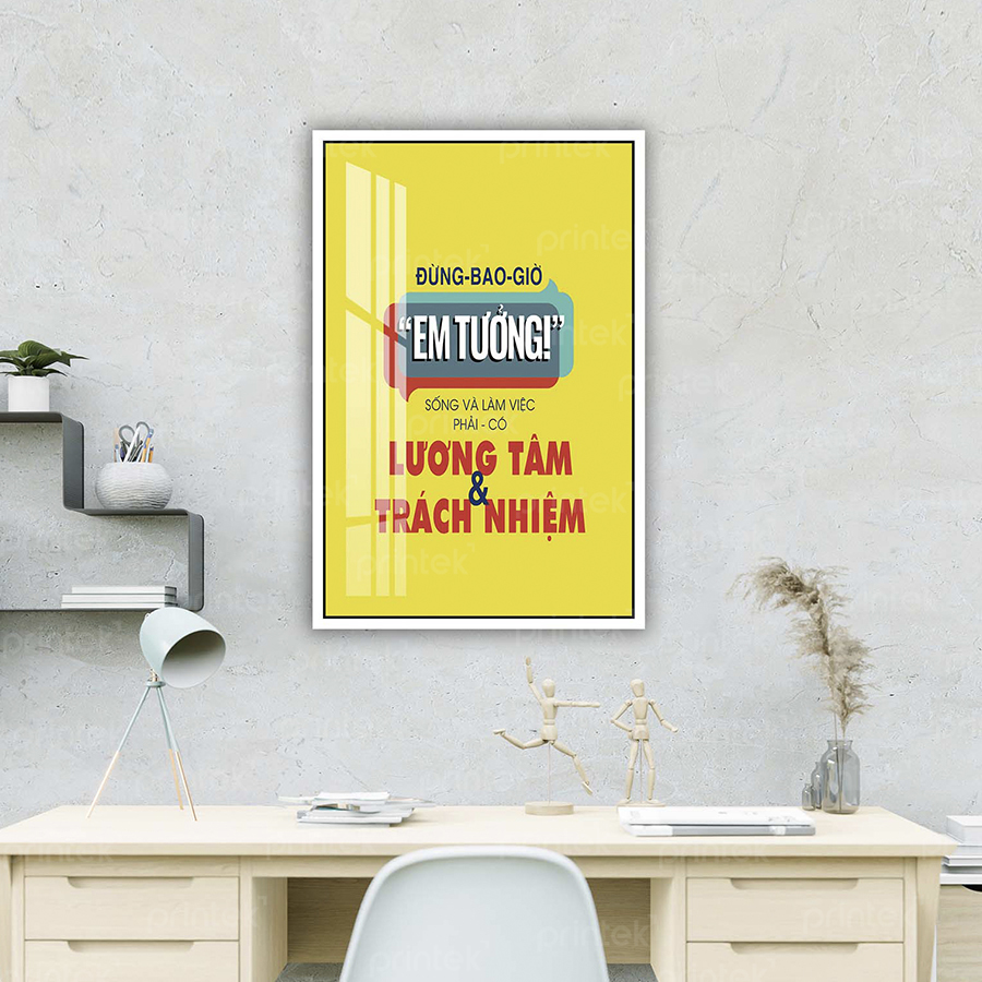 Tranh động lực văn phòng, tranh slogan – DL001-35