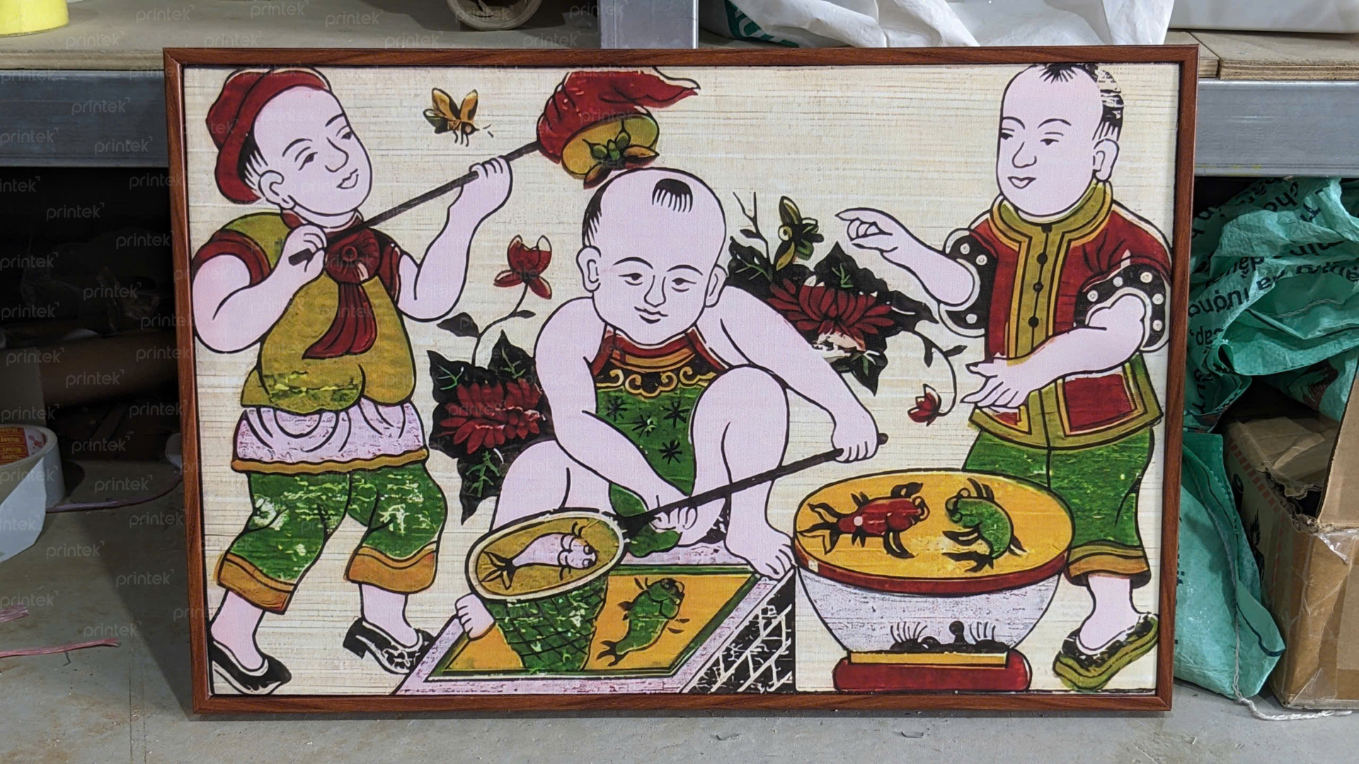 Tranh Đông Hồ do Printek sản xuất
