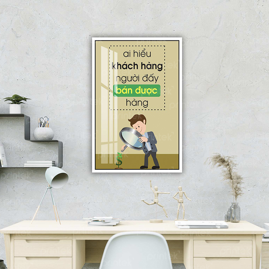 Tranh động lực văn phòng, cỡ 40x60cm - DL001-44