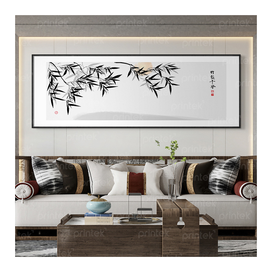 Tranh thủy mặc cành trúc - TB13323562