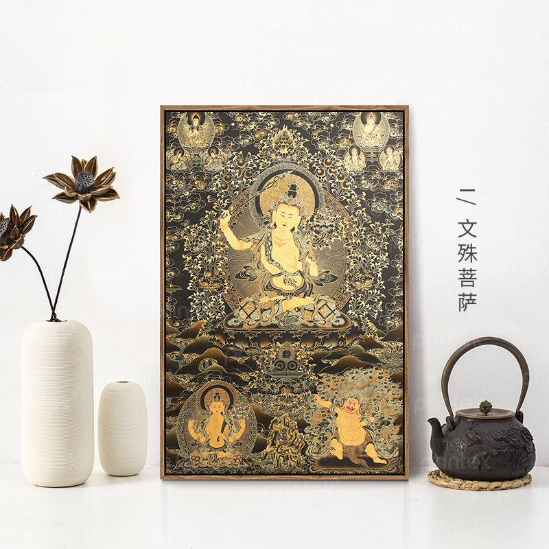 Tranh Canvas Phật giáo, trang trí phòng thờ - TP03514