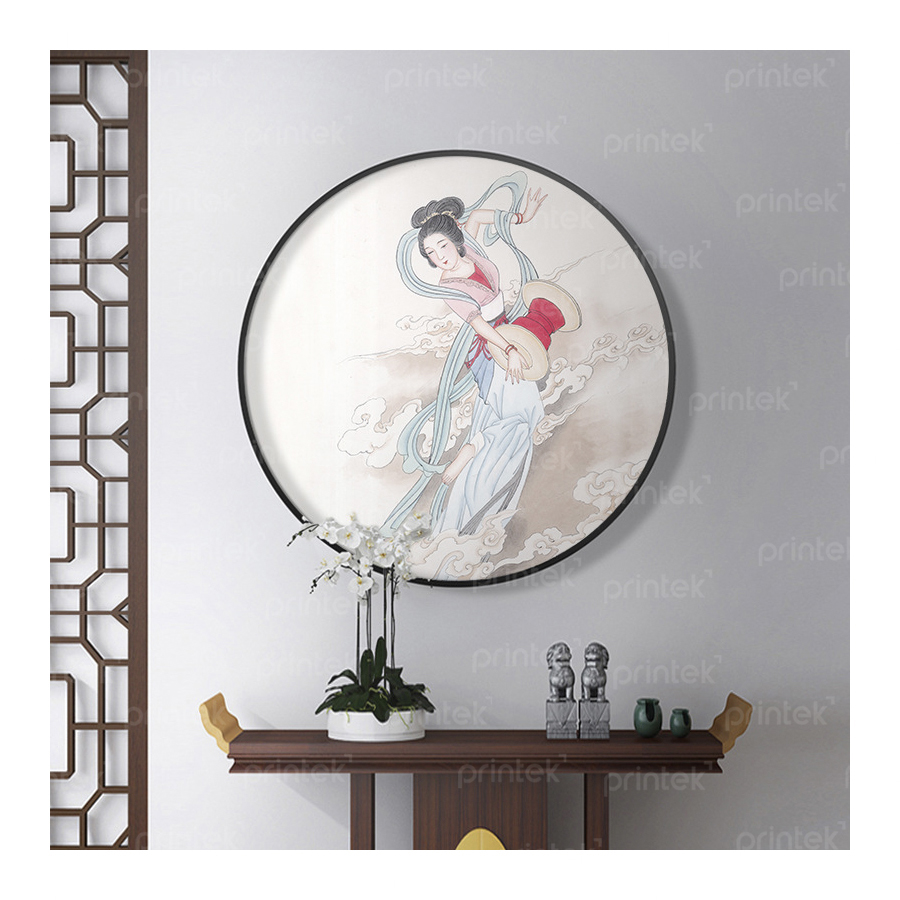 Tranh tròn thiếu nữ Trung Quốc - TB13323504