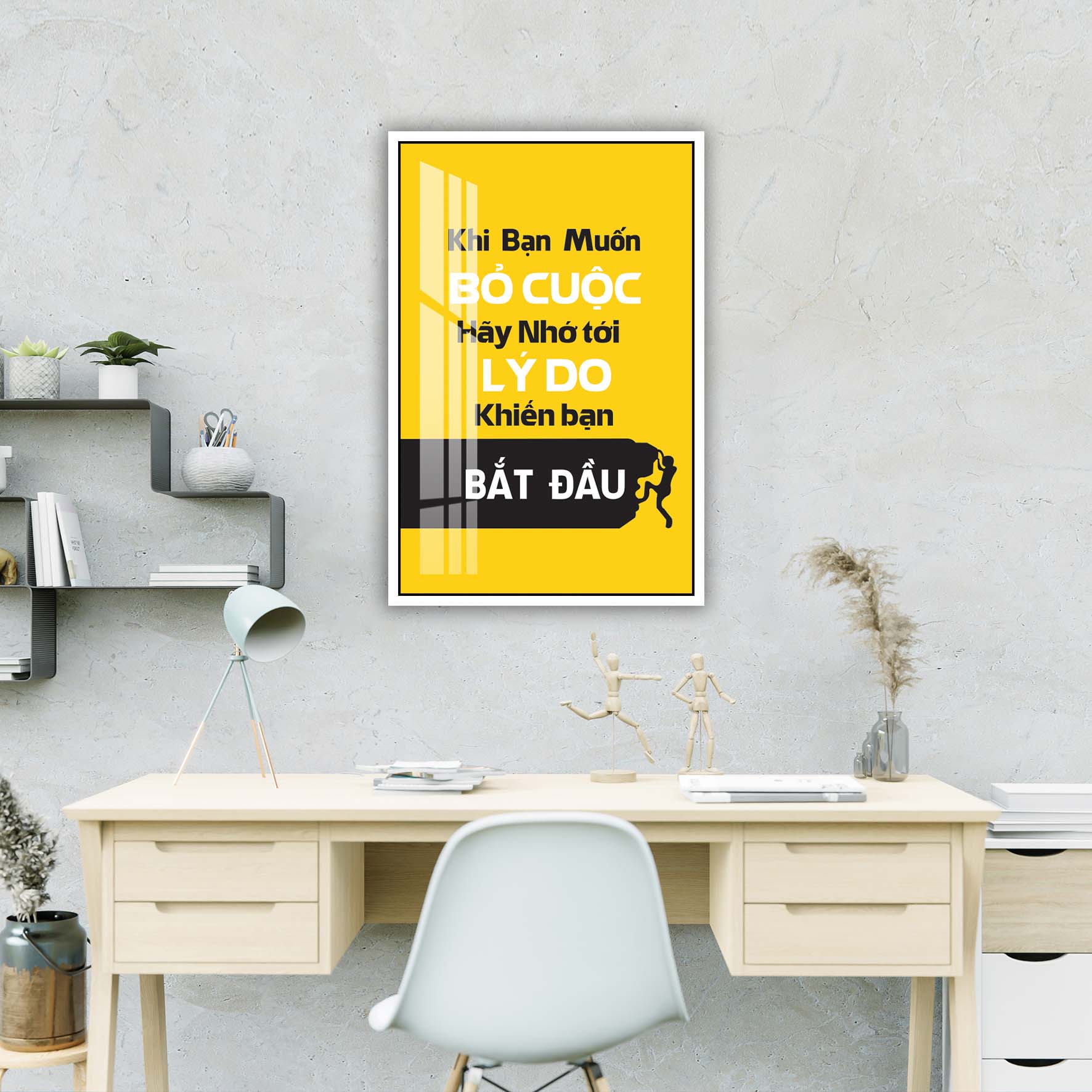 Tranh động lực văn phòng, cỡ 40x60cm – DL001-115
