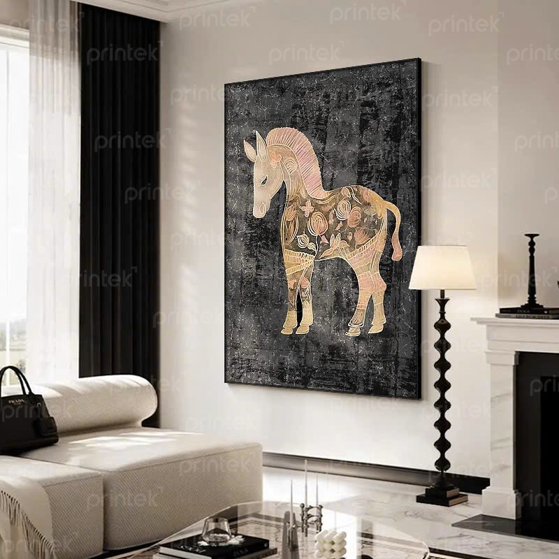 Tranh trừu tượng hoàn toàn phù hợp treo phòng khách