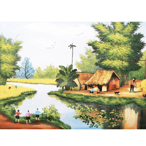 Tranh dán tường đồng quê - TB332458239
