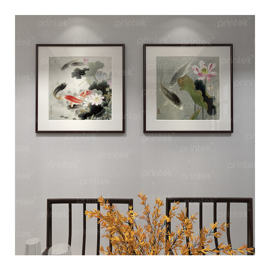 Tranh Cửu ngư quần hội, đã có khung - 01CN01J