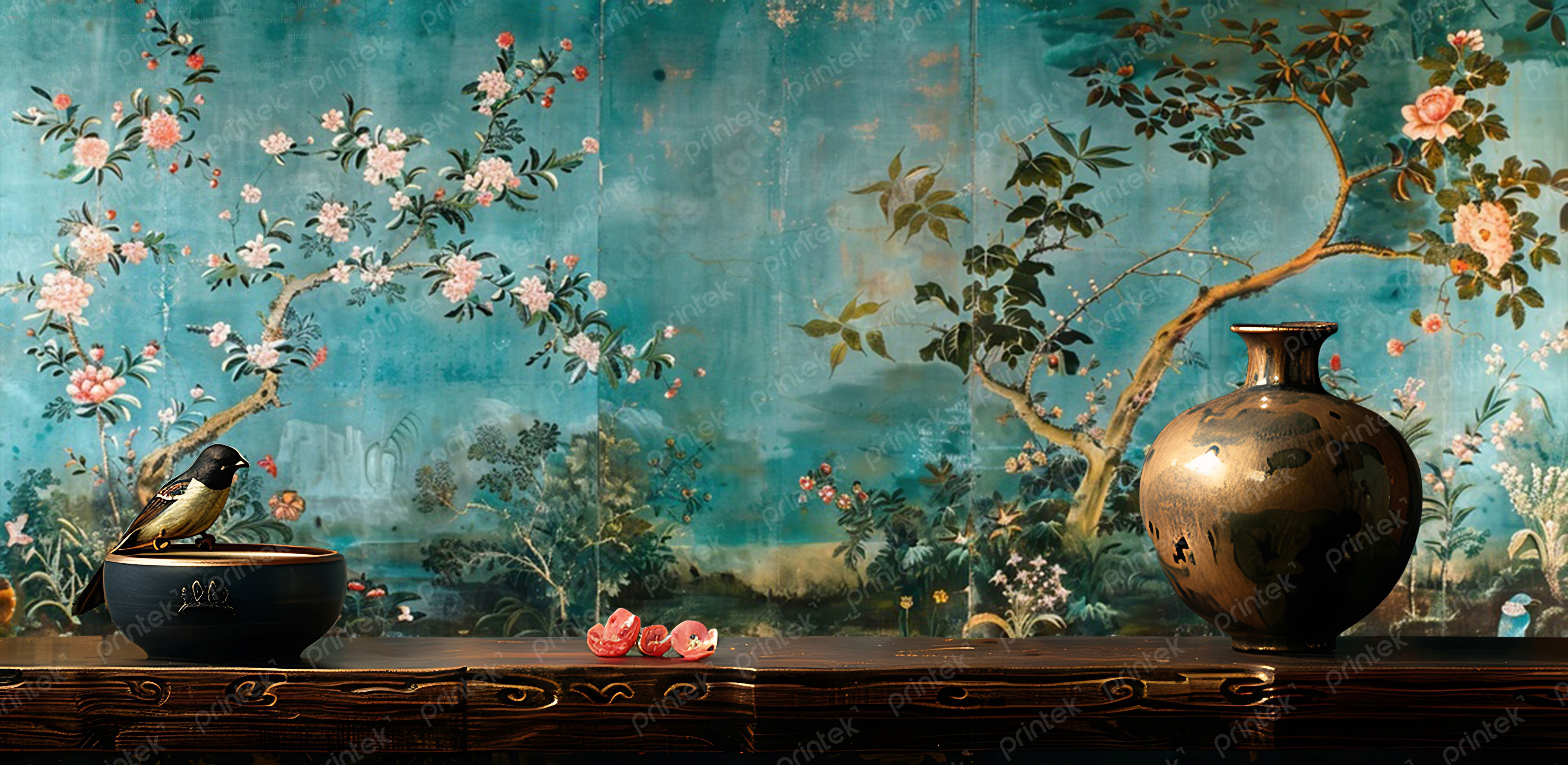 Tranh vải dán tường Indochine - ID97752