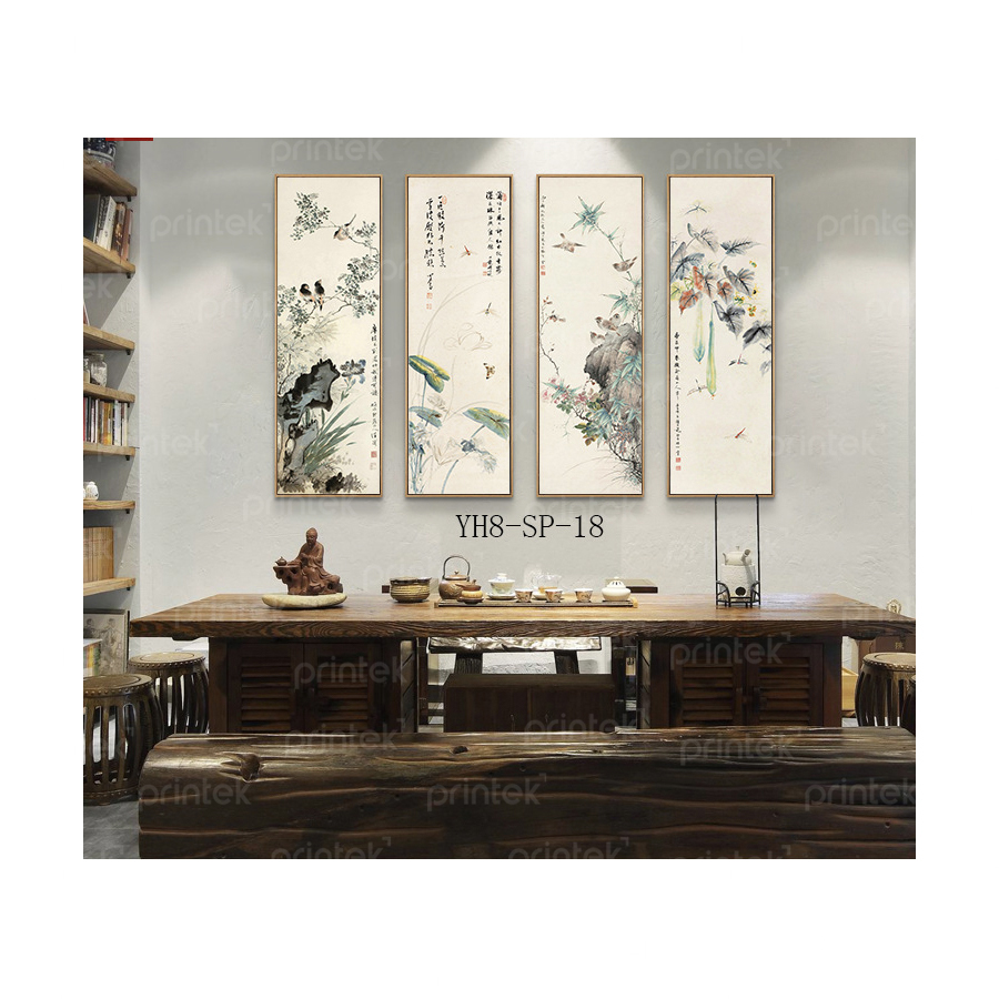 Bộ 4 tranh Xuân - Hạ - Thu - Đông, đã có khung - TQ2323