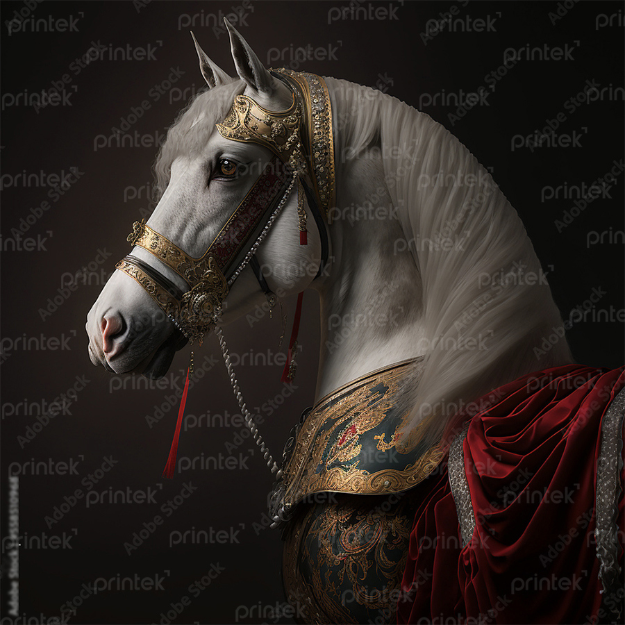 Tranh ngựa phong cách Phục Hưng - MF33245226