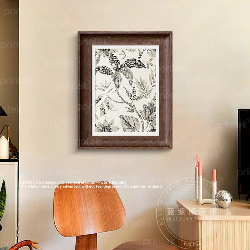 Tranh tối giản phong cách indochine, tranh khung bản to - KT1134