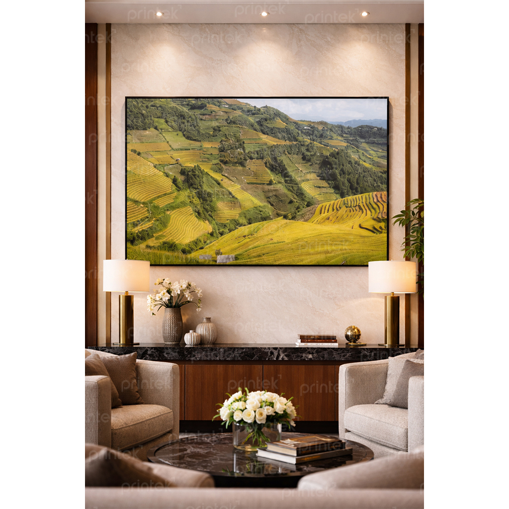 Tranh ruộng bậc thang đã có khung - PC0365
