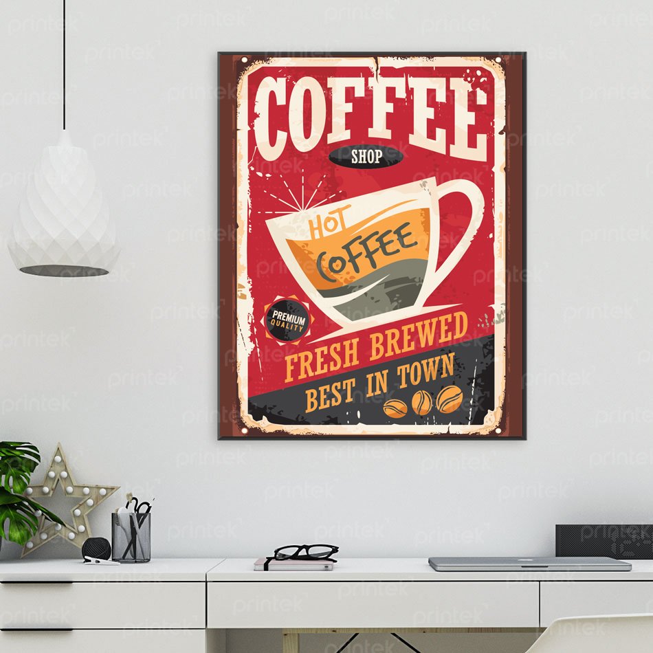 Tranh trang trí quán cafe, đã có khung - ST220936