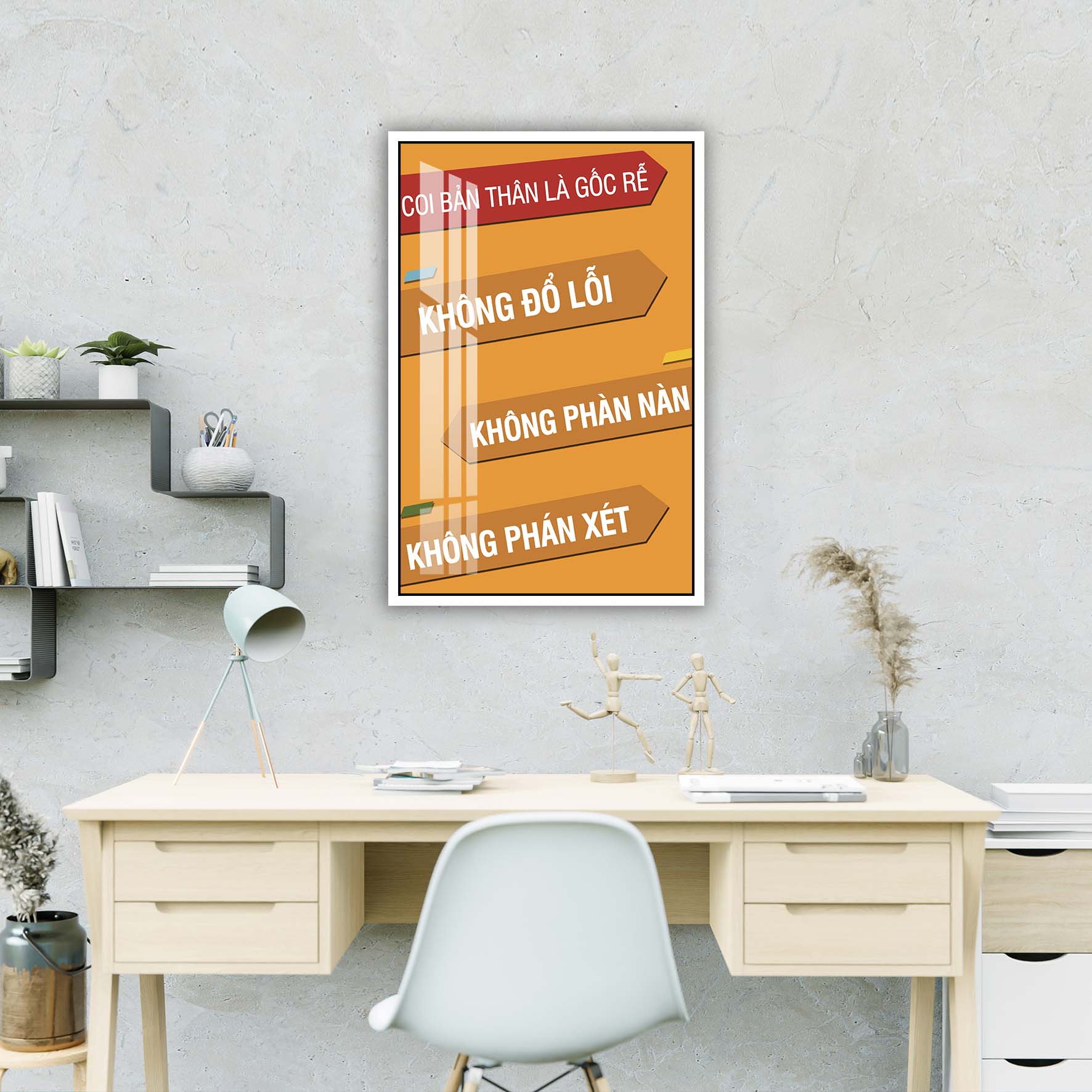 Tranh động lực văn phòng, cỡ 40x60cm – DL001-32