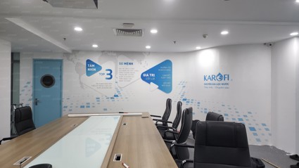 Tranh dán tường công ty, văn phòng làm việc