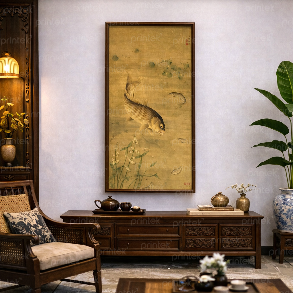 Tranh treo tường cá chép - IN6453