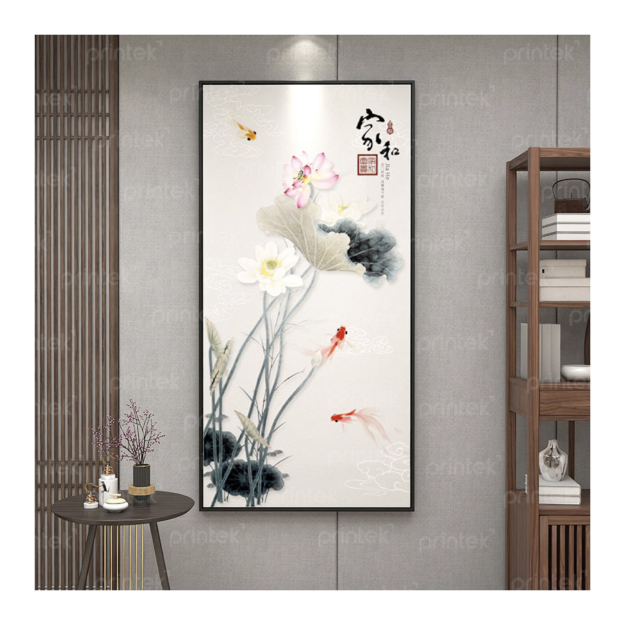 Tranh Cửu ngư quần hội, đã có khung - 01CN01RE