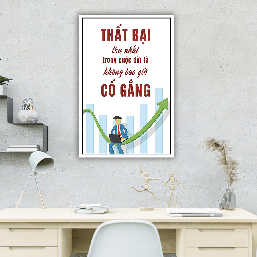 Tranh động lực văn phòng, cỡ 40x60cm – DL001-99