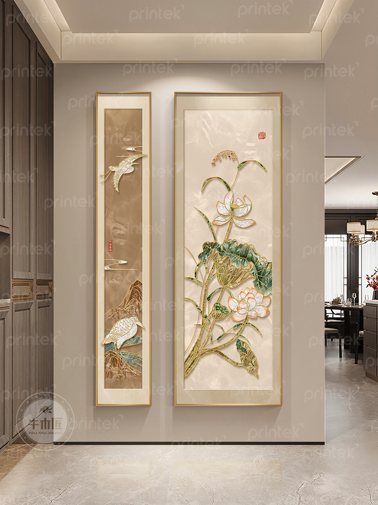 Tranh canvas decor phòng trà
