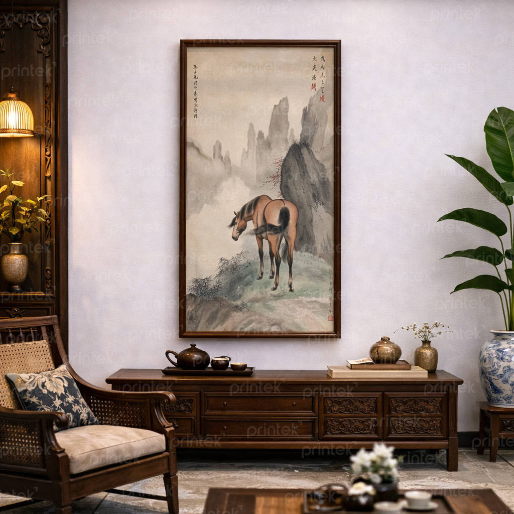 Tranh treo tường độc mã - IN4516