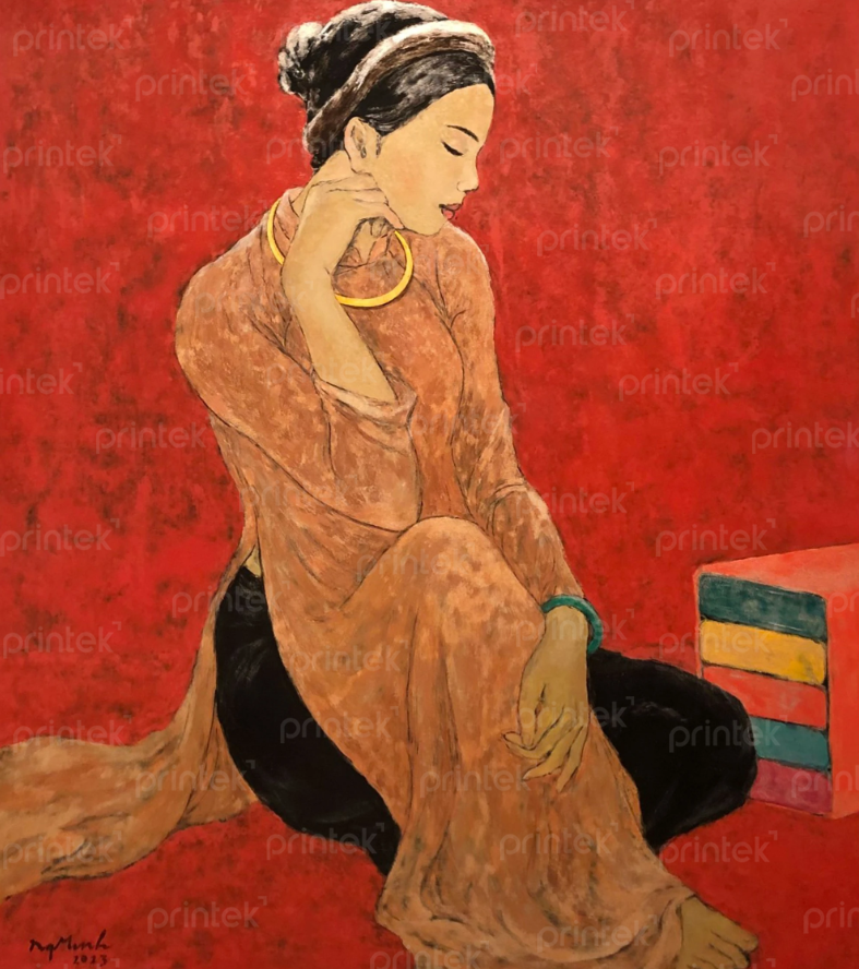 tranh cô gái