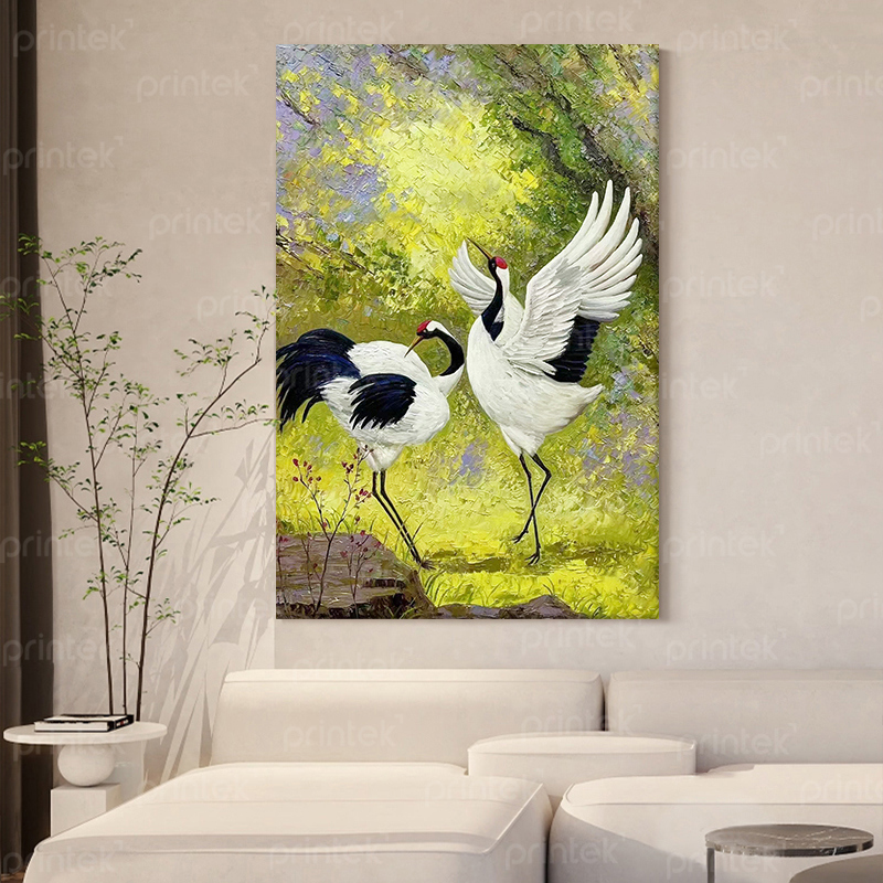 Tranh treo tường chim hạc