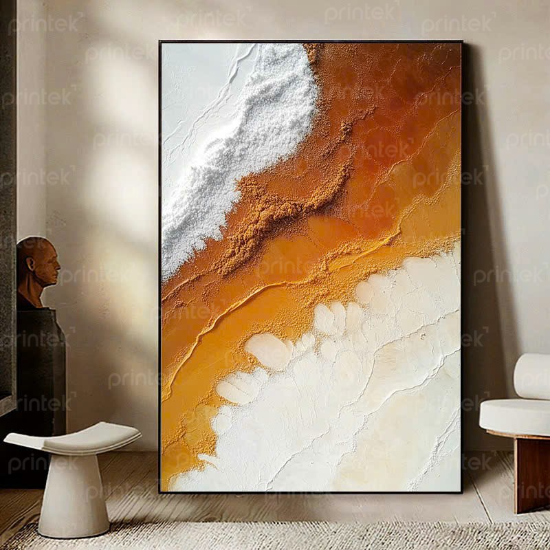 Tranh trừu tượng Wabi Sabi, tranh treo tường canvas - TT3391