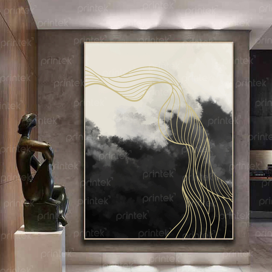 Tranh trừu tượng, đã có khung - ST220960