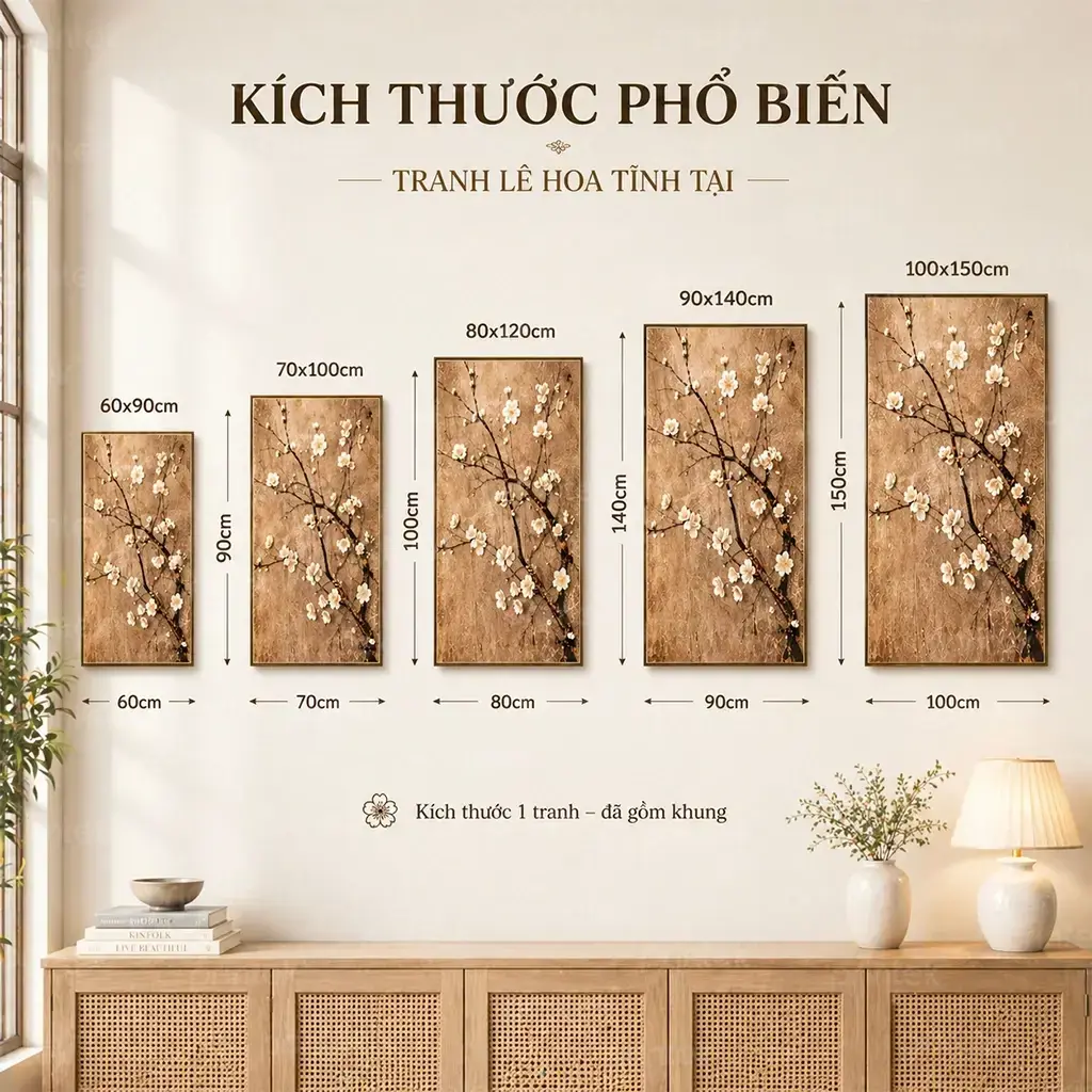 Kích cỡ tranh phong cảnh