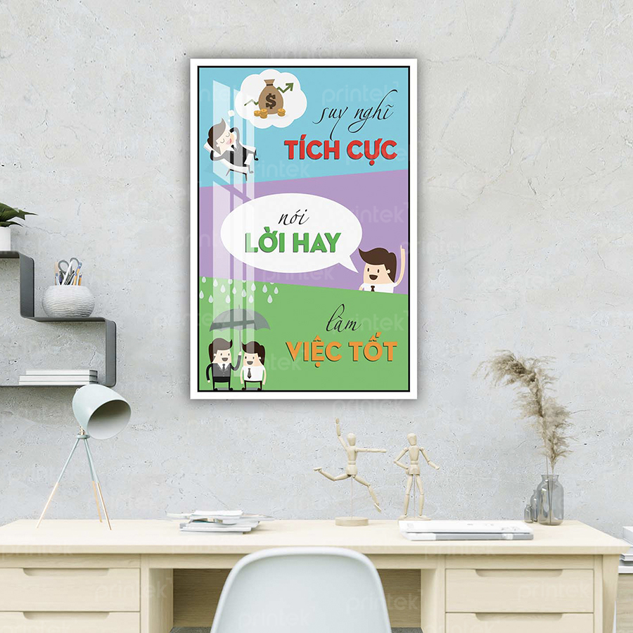 Tranh động lực văn phòng, tranh slogan – DL001-74