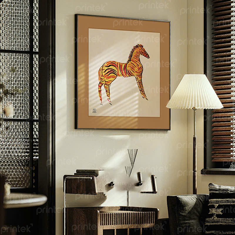 Tranh ngựa, tranh treo tường canvas - N9364