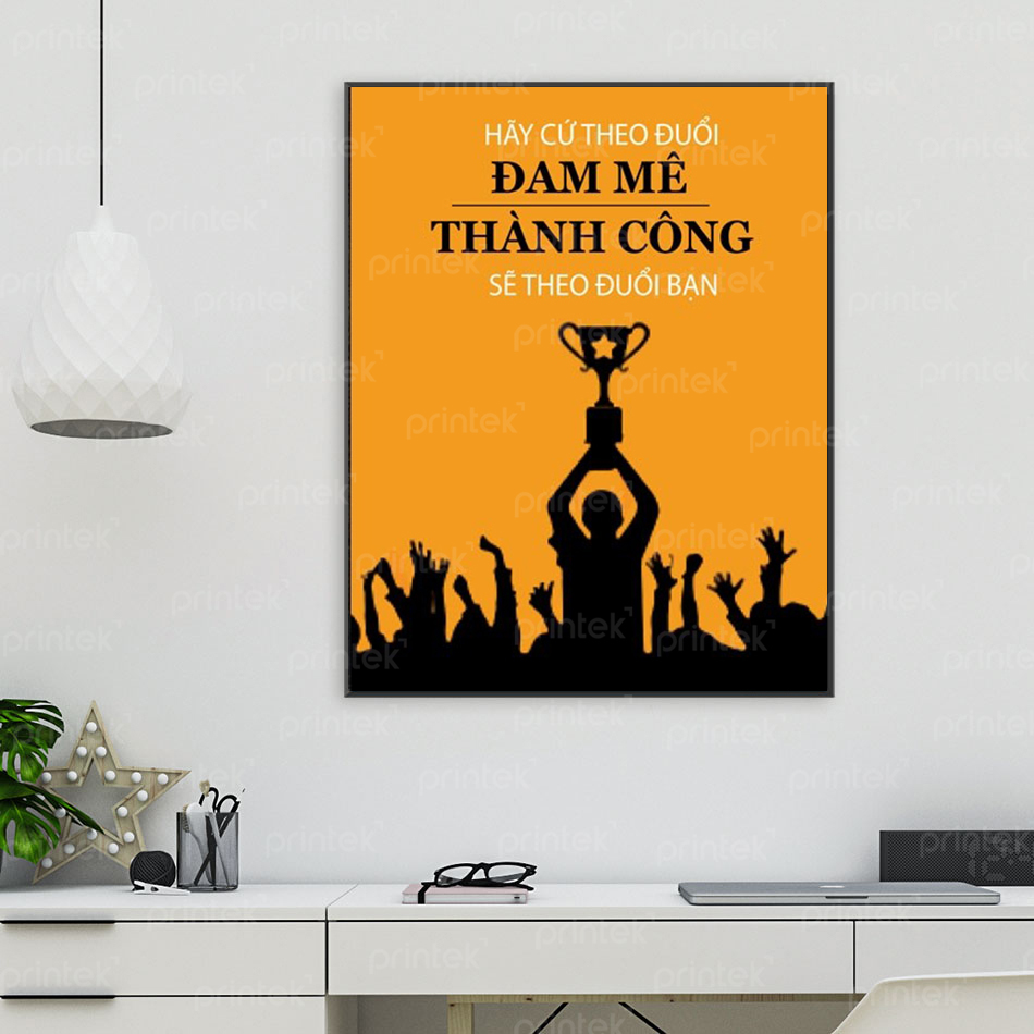 Tranh động lực văn phòng, tranh slogan – DL0357