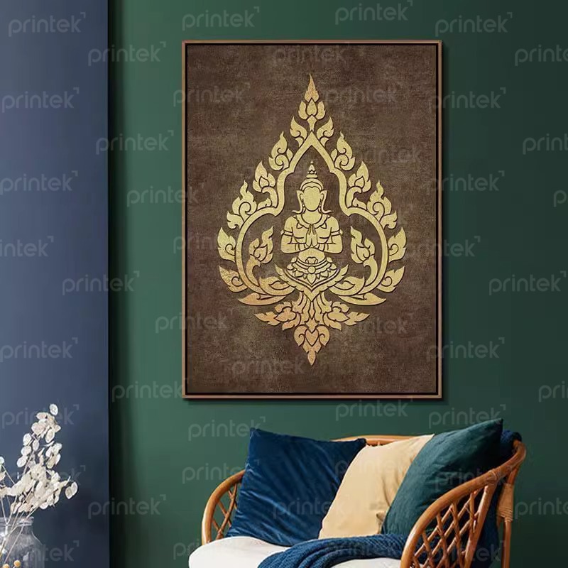 Tranh Canvas Phật giáo, trang trí phòng thờ - TP03515