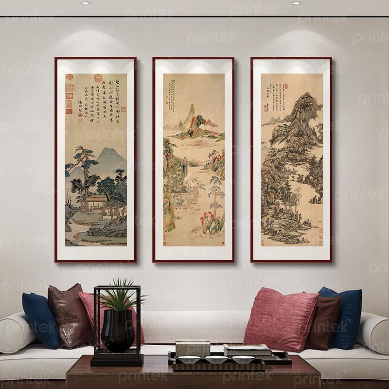 Tranh trang trí phòng trà đạo, phòng thiền