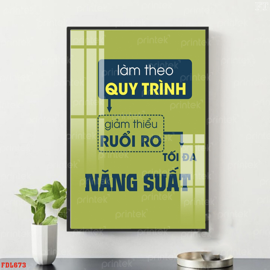 Tranh động lực văn phòng, tranh slogan - DL0327
