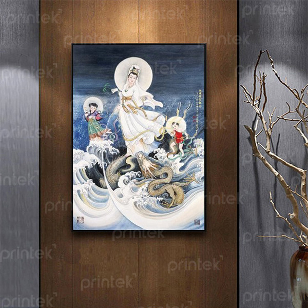 Tranh Canvas Quan Thế Âm Bồ Tát - TP15237