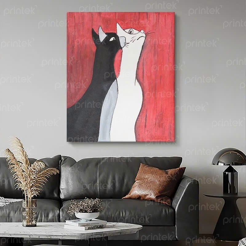 Tranh con mèo, tranh treo tường canvas - TT7134