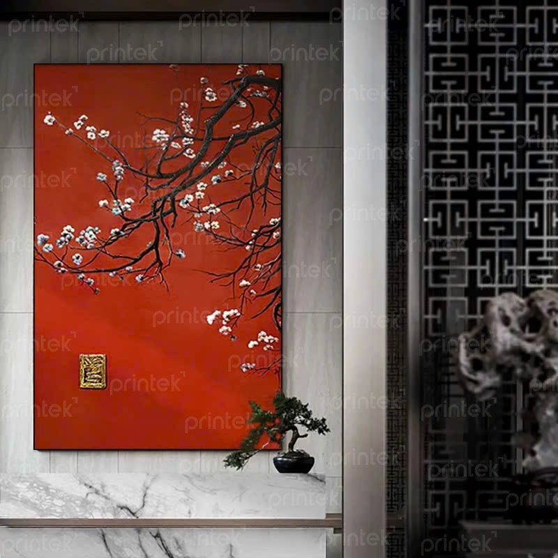 Tranh treo tường hoa đào - TS179655