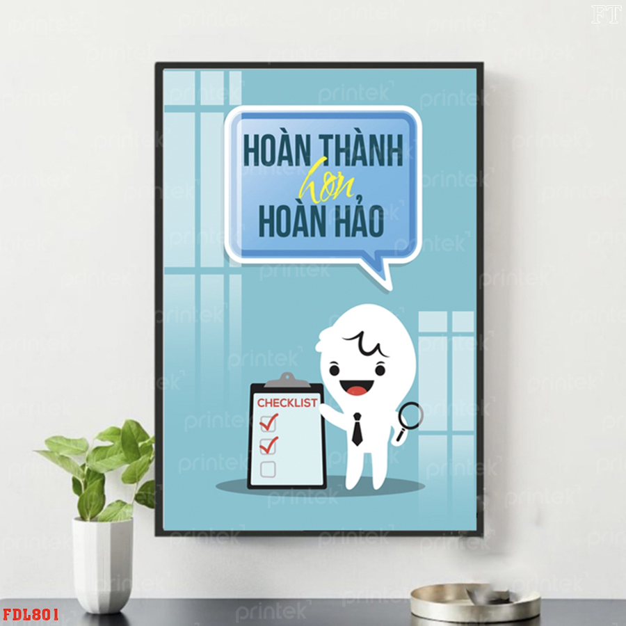 Tranh động lực văn phòng, tranh slogan - DL0337