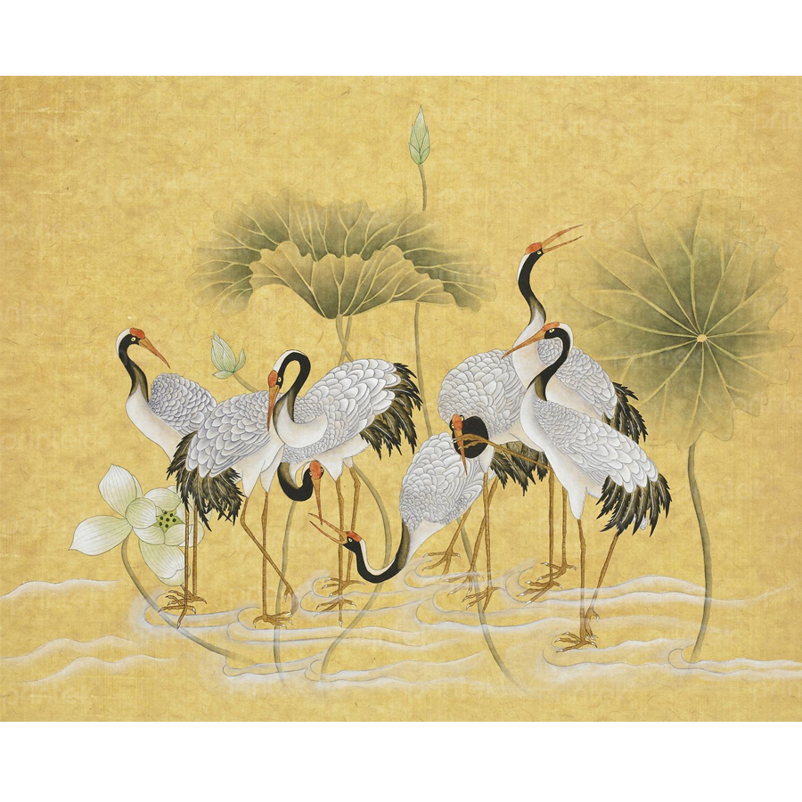Tranh canvas phong cách indochine, đã có khung – DC-IND-01