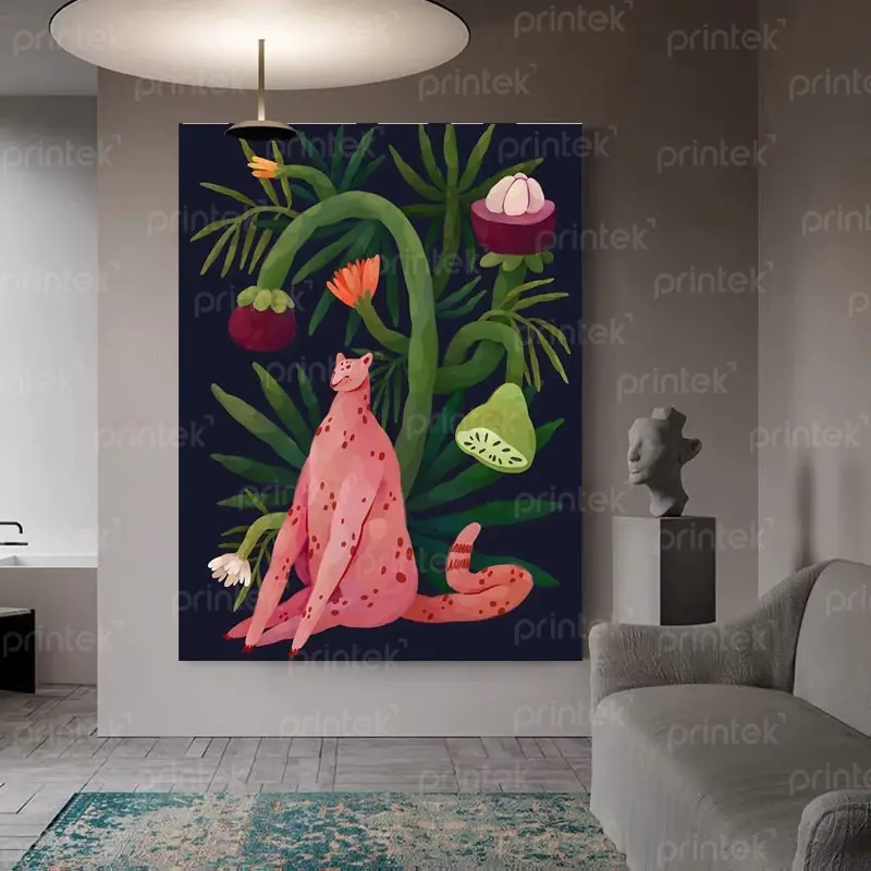 Tranh canvas trừu tượng động vật - TT12785