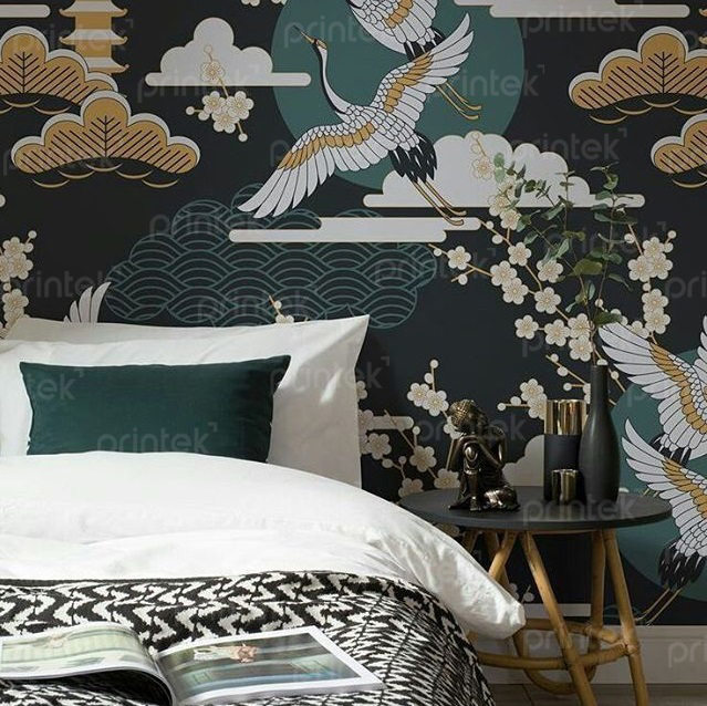Tranh dán tường cao cấp, trọn gói thi công - DT006