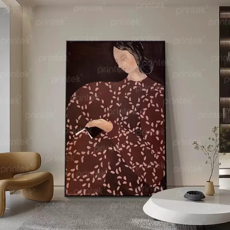 Tranh trừu tượng tối giản, đã có khung - TT22955