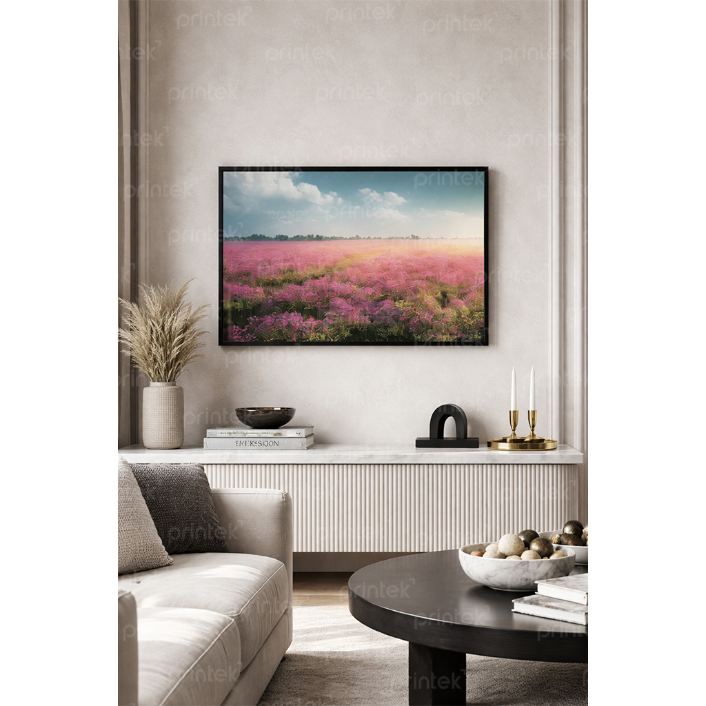 Tranh canvas phong cảnh cánh đồng hoa - ADB16