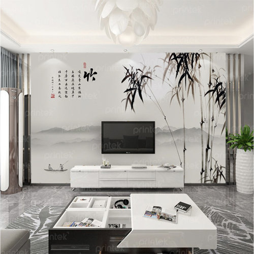 Tranh dán tường trắng đen - TB332458075