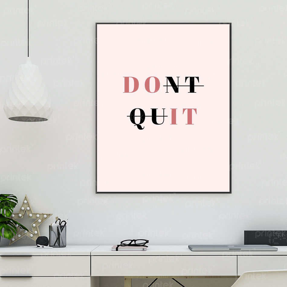 Tranh động lực, tranh slogan tiếng Anh, cỡ 40x60cm - DL220912