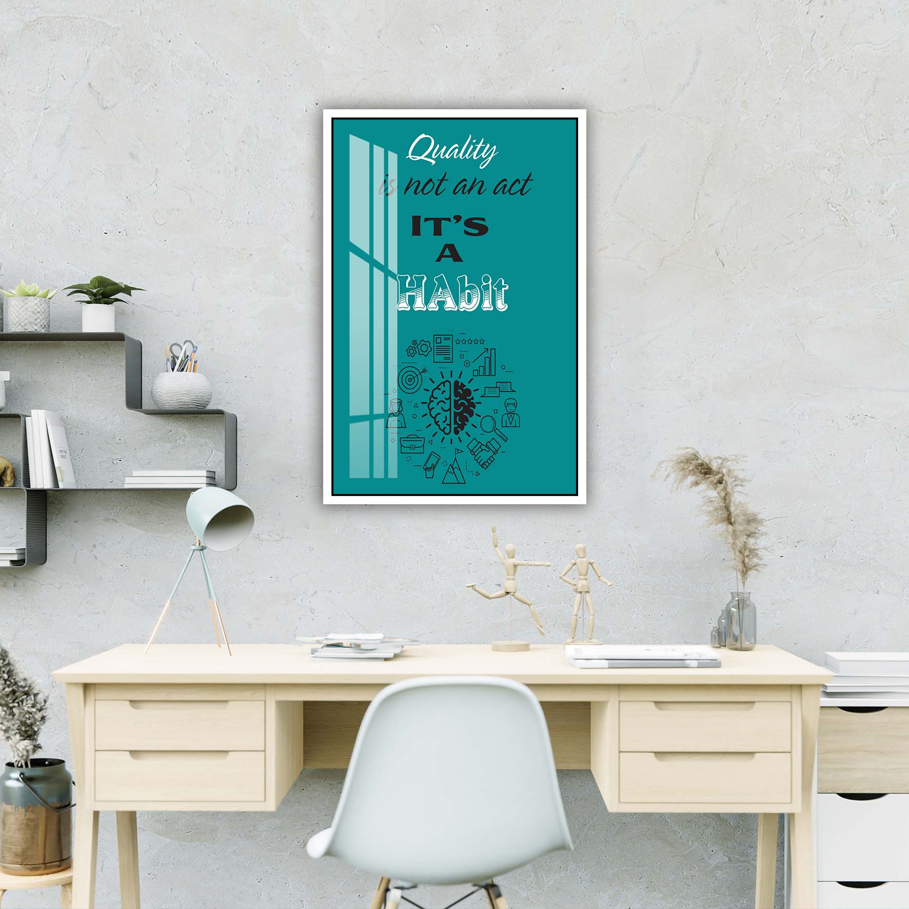 Tranh động lực văn phòng, cỡ 40x60cm – DL001-25