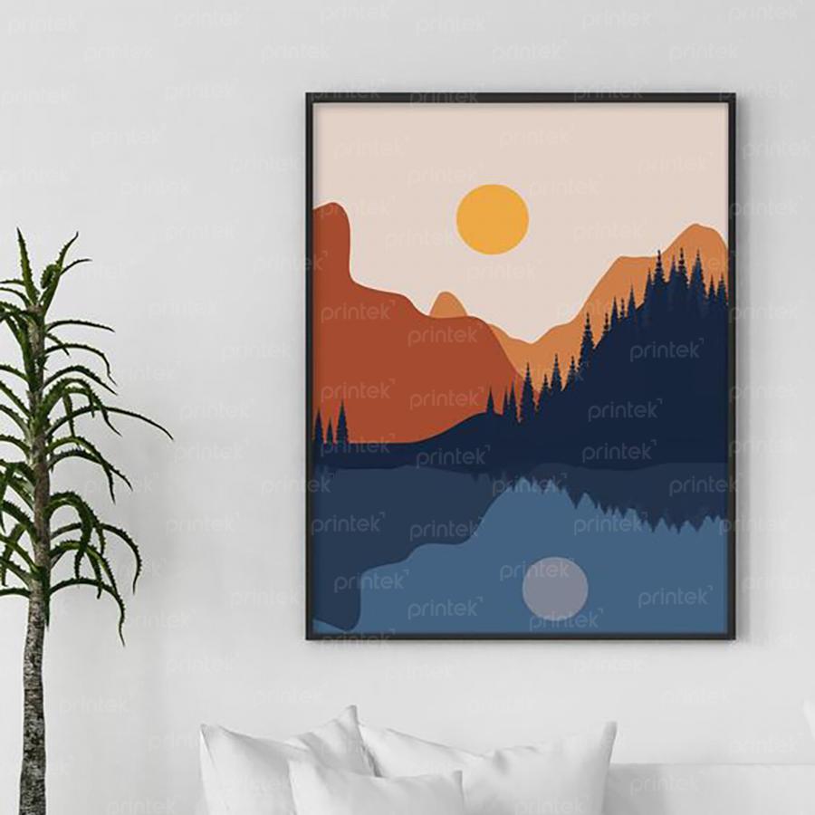 Tranh canvas trừu tượng, đã có khung – P21